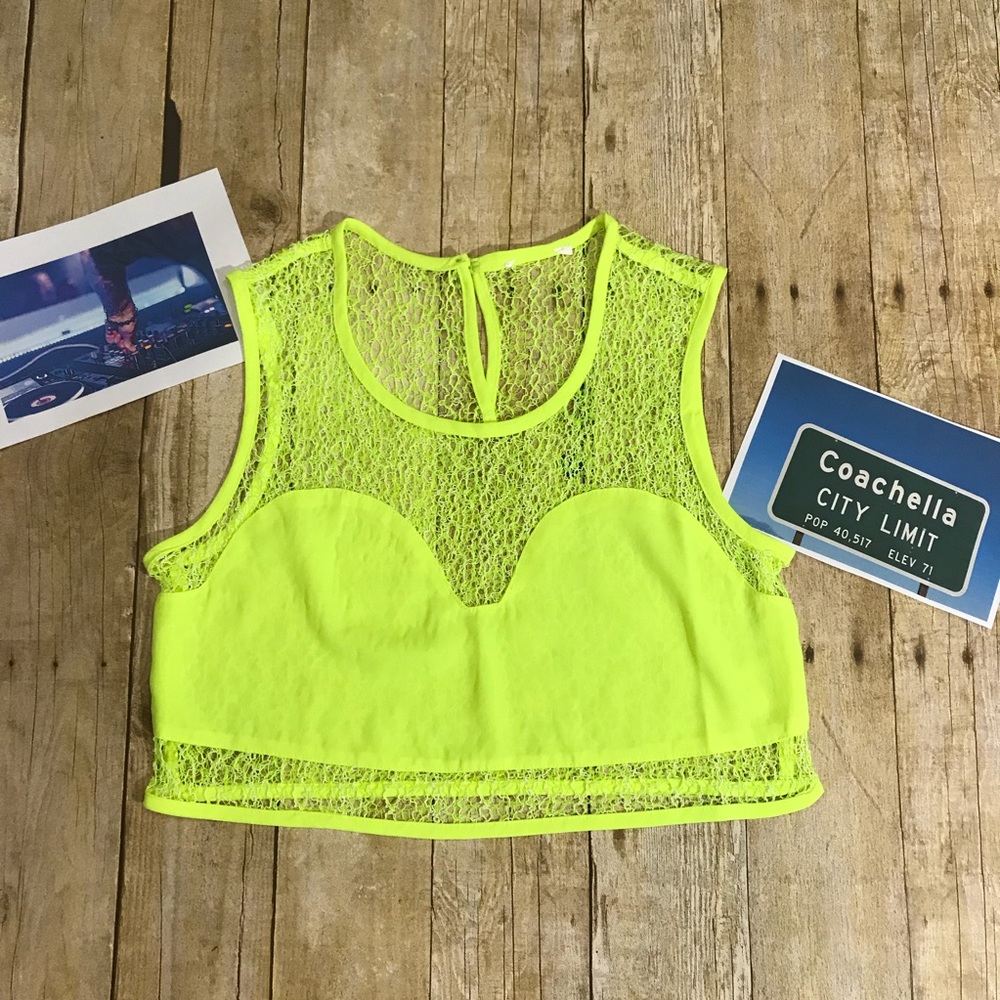 Neon Green Crop top